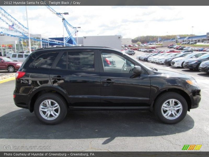 Twilight Black / Gray 2012 Hyundai Santa Fe GLS