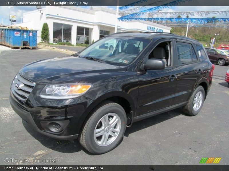 Twilight Black / Gray 2012 Hyundai Santa Fe GLS