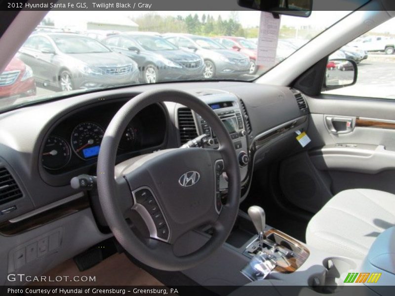 Twilight Black / Gray 2012 Hyundai Santa Fe GLS