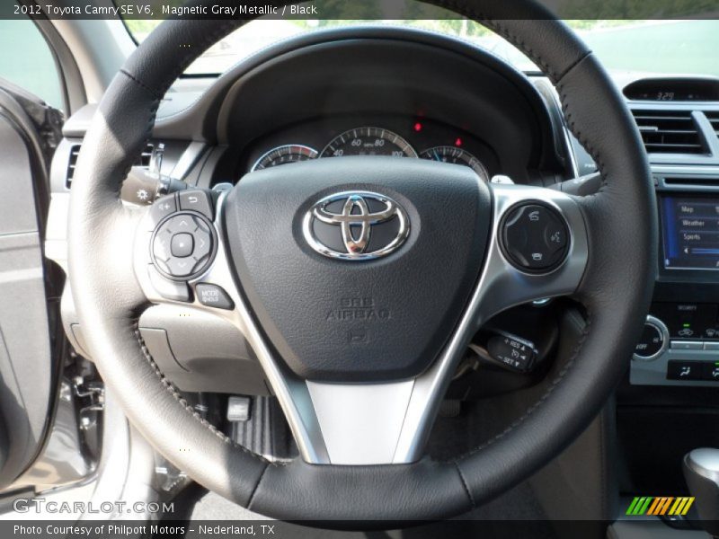 Magnetic Gray Metallic / Black 2012 Toyota Camry SE V6