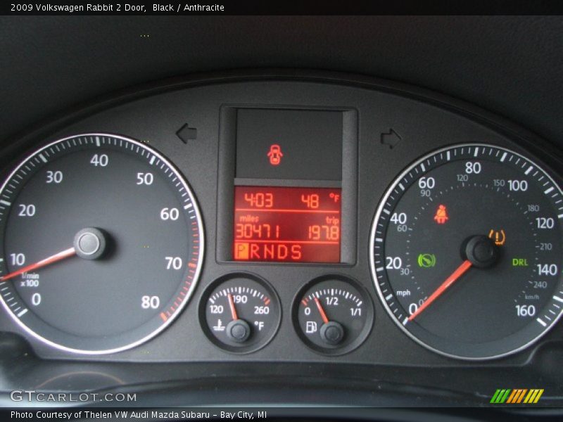 Black / Anthracite 2009 Volkswagen Rabbit 2 Door