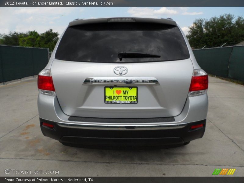 Classic Silver Metallic / Ash 2012 Toyota Highlander Limited