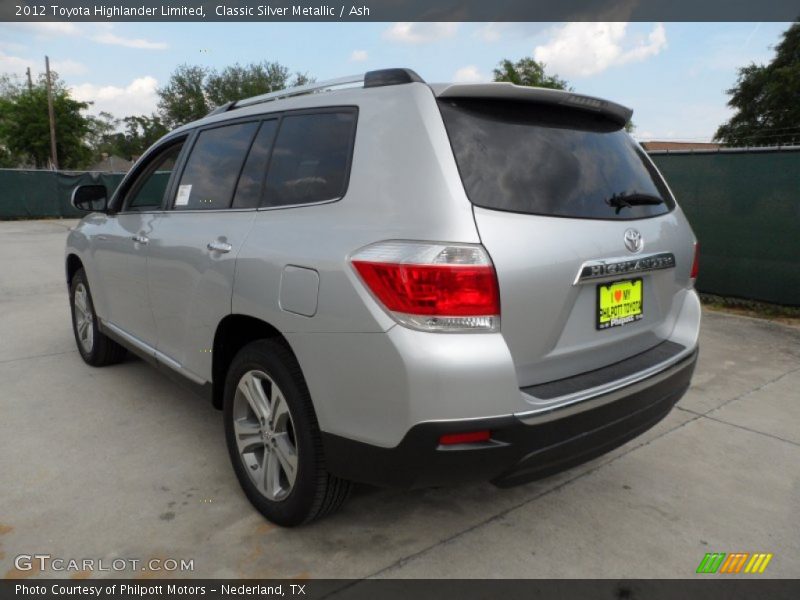 Classic Silver Metallic / Ash 2012 Toyota Highlander Limited