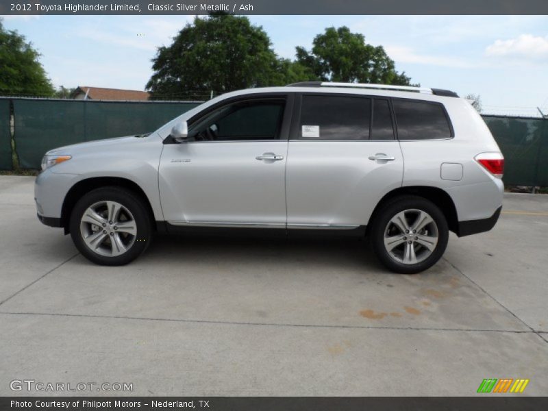 Classic Silver Metallic / Ash 2012 Toyota Highlander Limited
