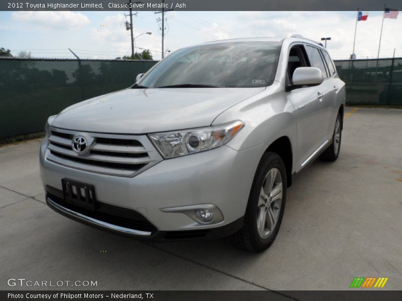Classic Silver Metallic / Ash 2012 Toyota Highlander Limited