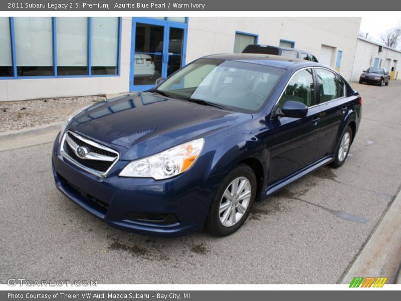 Azurite Blue Pearl / Warm Ivory 2011 Subaru Legacy 2.5i Premium