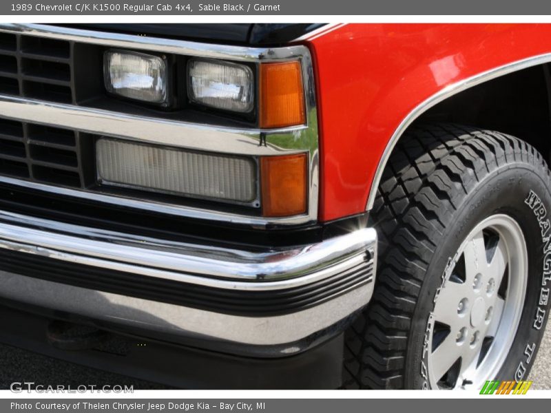 Sable Black / Garnet 1989 Chevrolet C/K K1500 Regular Cab 4x4