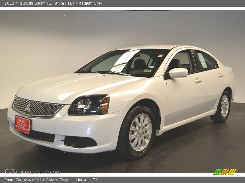 White Pearl / Medium Gray 2011 Mitsubishi Galant FE