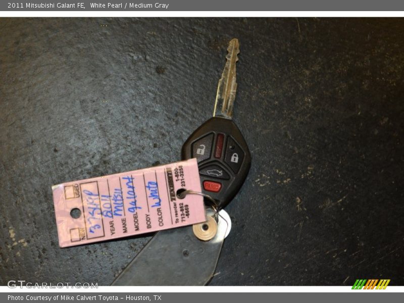 White Pearl / Medium Gray 2011 Mitsubishi Galant FE