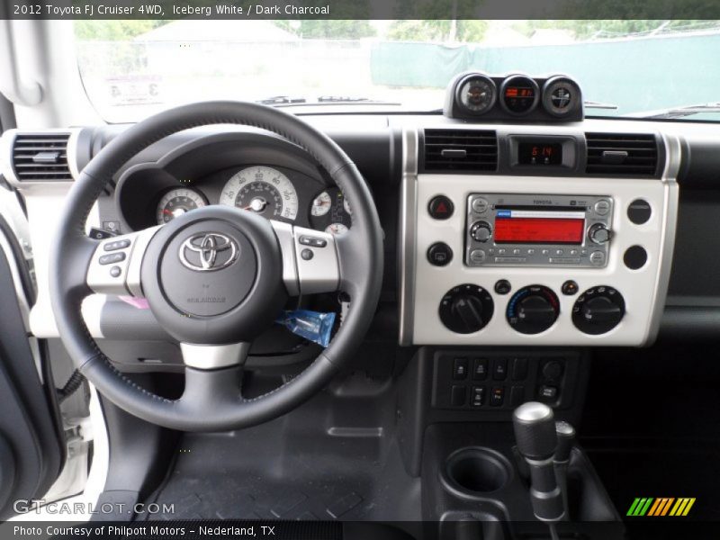 Iceberg White / Dark Charcoal 2012 Toyota FJ Cruiser 4WD