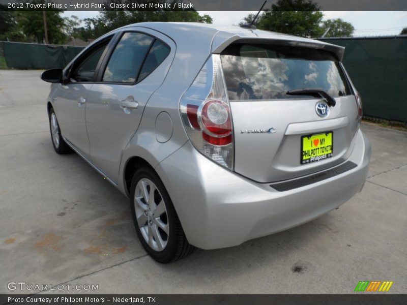 Classic Silver Metallic / Black 2012 Toyota Prius c Hybrid Four