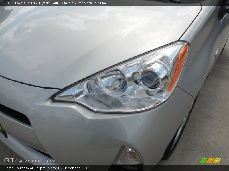 Classic Silver Metallic / Black 2012 Toyota Prius c Hybrid Four