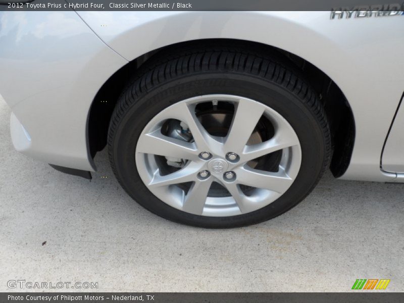 Classic Silver Metallic / Black 2012 Toyota Prius c Hybrid Four