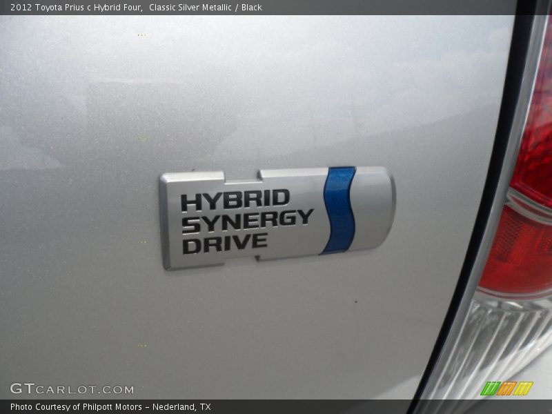 Classic Silver Metallic / Black 2012 Toyota Prius c Hybrid Four