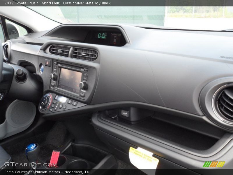 Classic Silver Metallic / Black 2012 Toyota Prius c Hybrid Four