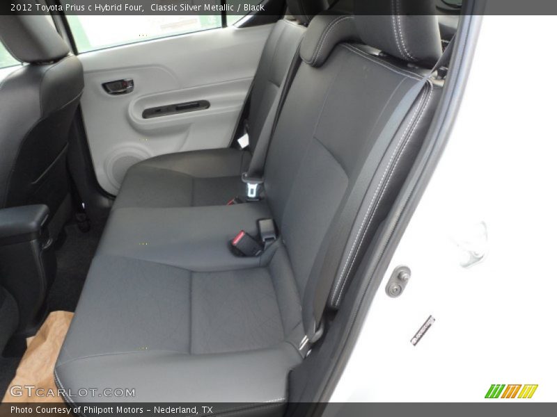 Classic Silver Metallic / Black 2012 Toyota Prius c Hybrid Four