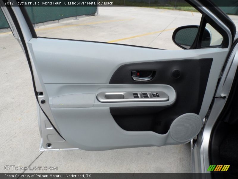 Classic Silver Metallic / Black 2012 Toyota Prius c Hybrid Four