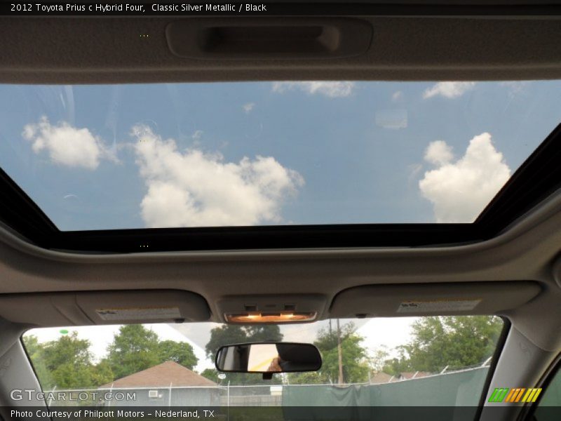 Classic Silver Metallic / Black 2012 Toyota Prius c Hybrid Four