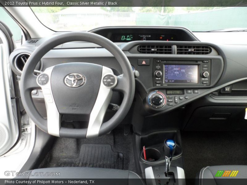 Classic Silver Metallic / Black 2012 Toyota Prius c Hybrid Four