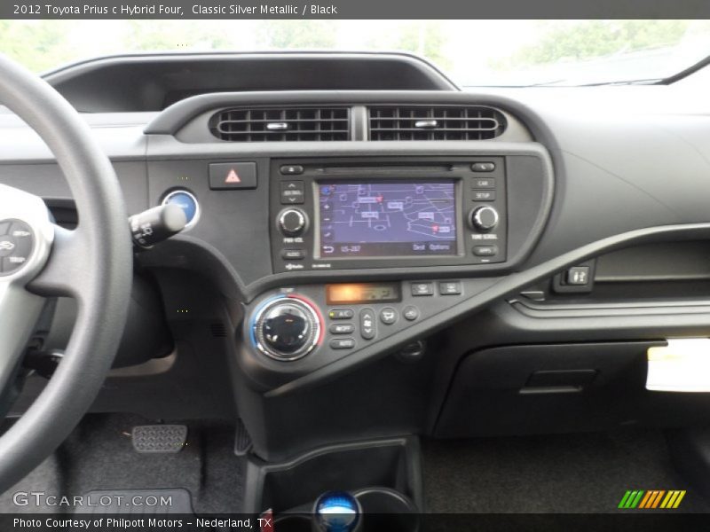 Classic Silver Metallic / Black 2012 Toyota Prius c Hybrid Four