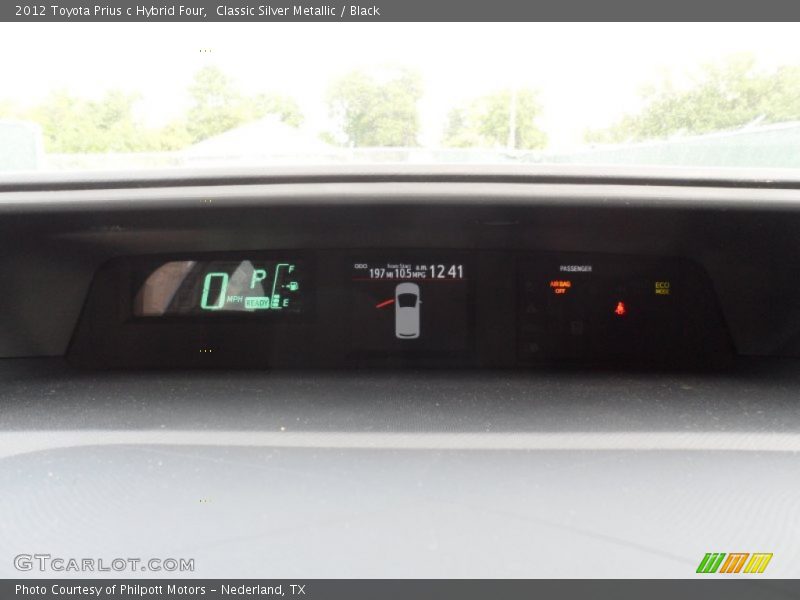 Classic Silver Metallic / Black 2012 Toyota Prius c Hybrid Four