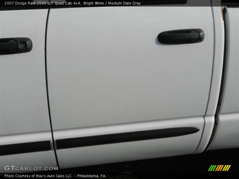 Bright White / Medium Slate Gray 2007 Dodge Ram 2500 SLT Quad Cab 4x4