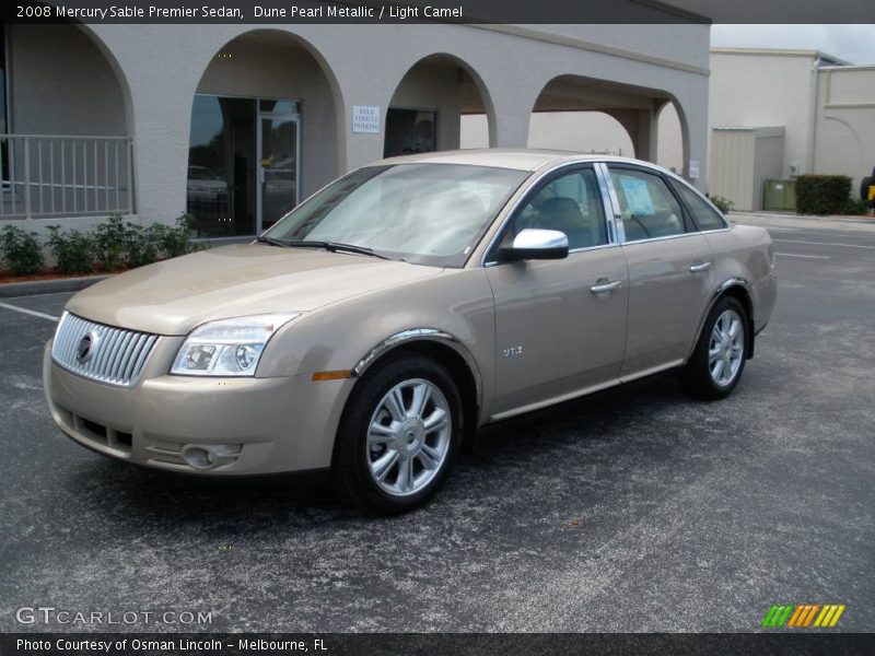 Dune Pearl Metallic / Light Camel 2008 Mercury Sable Premier Sedan