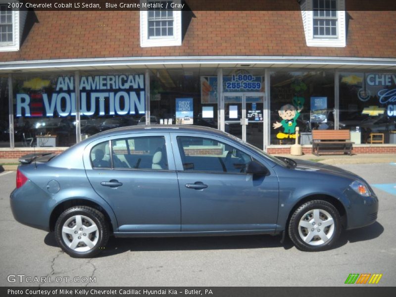Blue Granite Metallic / Gray 2007 Chevrolet Cobalt LS Sedan