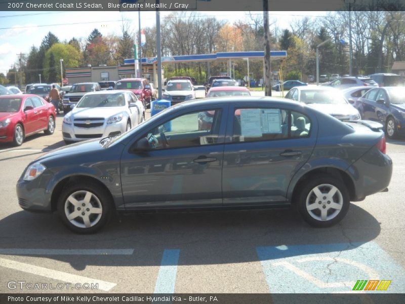 Blue Granite Metallic / Gray 2007 Chevrolet Cobalt LS Sedan