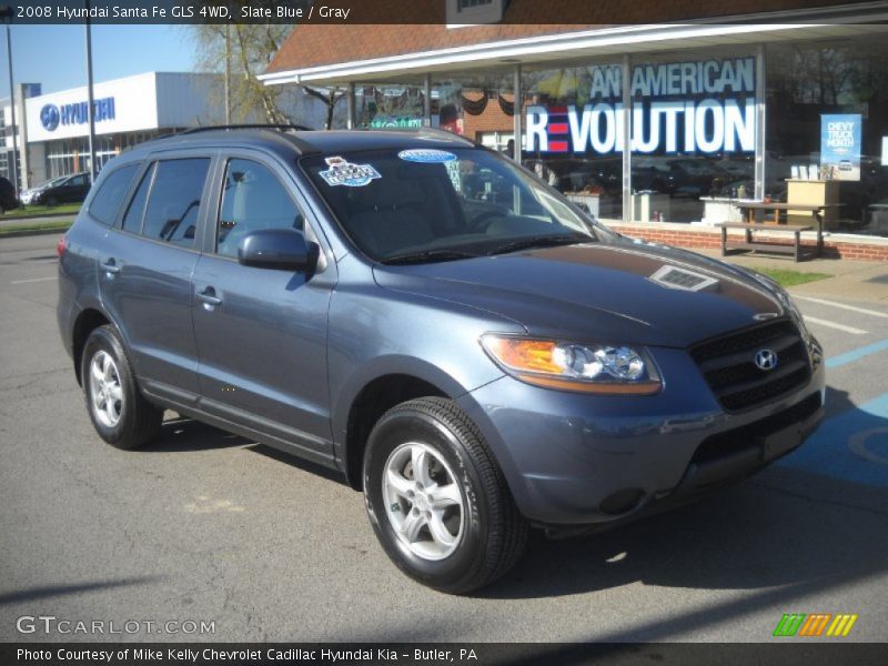 Slate Blue / Gray 2008 Hyundai Santa Fe GLS 4WD