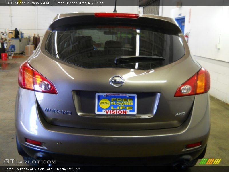 Tinted Bronze Metallic / Beige 2010 Nissan Murano S AWD