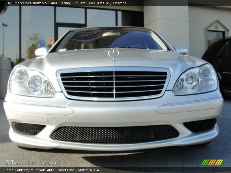 Brilliant Silver Metallic / Charcoal 2005 Mercedes-Benz S 55 AMG Sedan