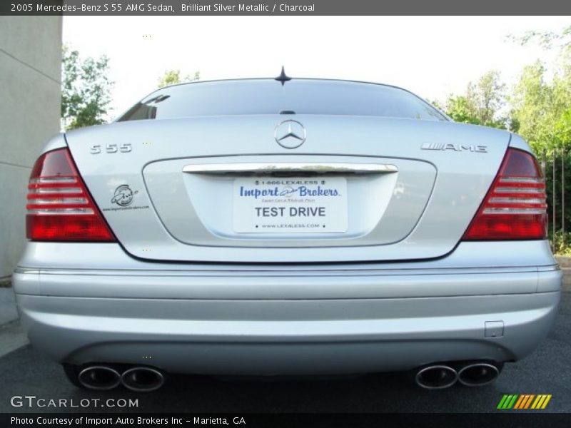 Brilliant Silver Metallic / Charcoal 2005 Mercedes-Benz S 55 AMG Sedan