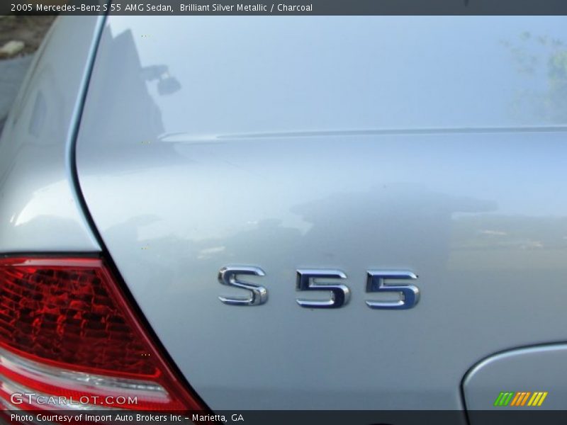 Brilliant Silver Metallic / Charcoal 2005 Mercedes-Benz S 55 AMG Sedan