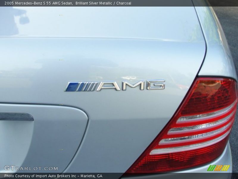 Brilliant Silver Metallic / Charcoal 2005 Mercedes-Benz S 55 AMG Sedan
