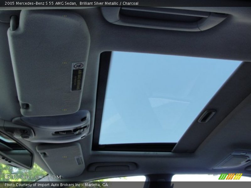 Brilliant Silver Metallic / Charcoal 2005 Mercedes-Benz S 55 AMG Sedan