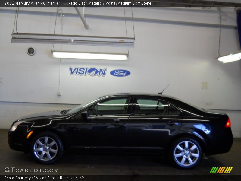 Tuxedo Black Metallic / Agate/Medium Light Stone 2011 Mercury Milan V6 Premier