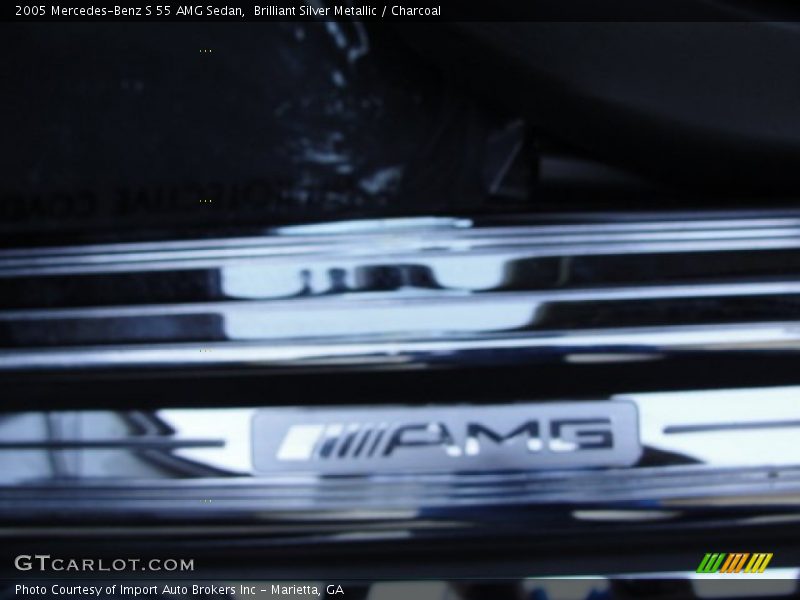 Brilliant Silver Metallic / Charcoal 2005 Mercedes-Benz S 55 AMG Sedan