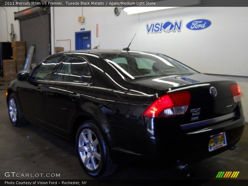 Tuxedo Black Metallic / Agate/Medium Light Stone 2011 Mercury Milan V6 Premier