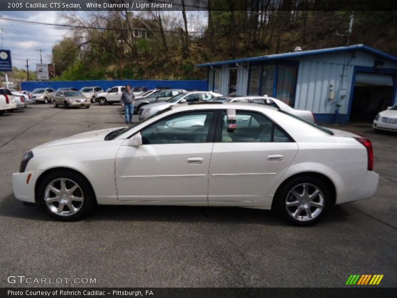White Diamond / Light Neutral 2005 Cadillac CTS Sedan