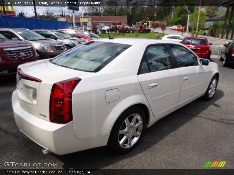 White Diamond / Light Neutral 2005 Cadillac CTS Sedan