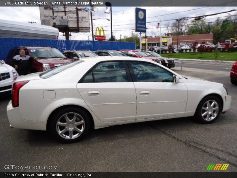 White Diamond / Light Neutral 2005 Cadillac CTS Sedan