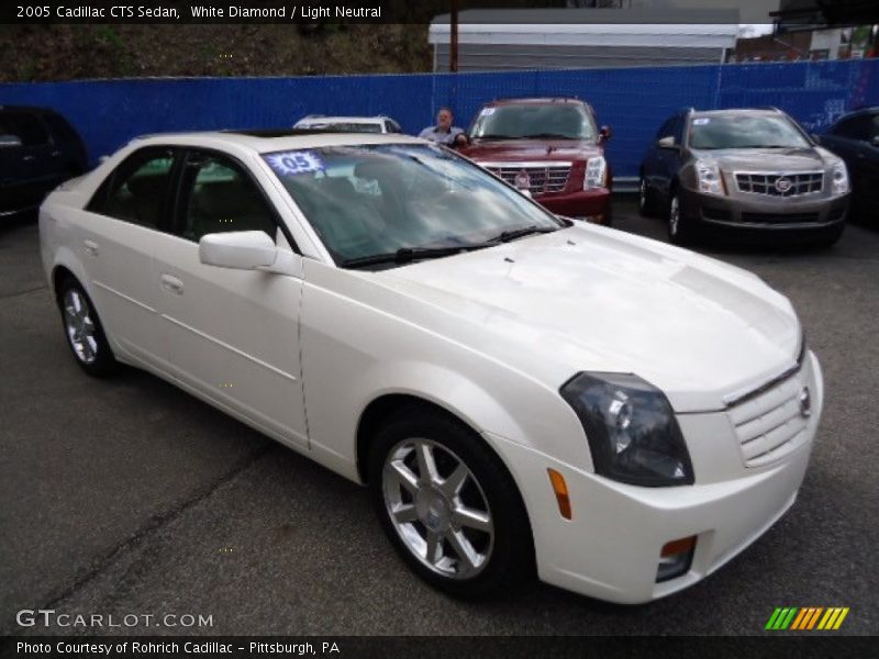White Diamond / Light Neutral 2005 Cadillac CTS Sedan