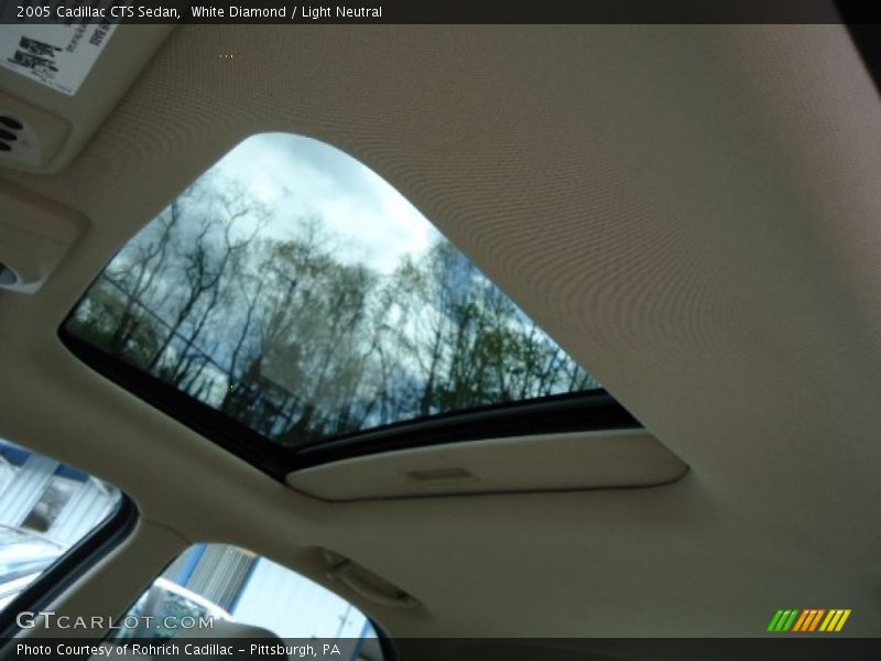 White Diamond / Light Neutral 2005 Cadillac CTS Sedan