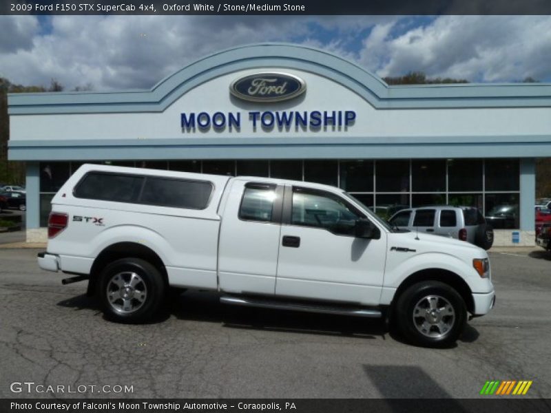 Oxford White / Stone/Medium Stone 2009 Ford F150 STX SuperCab 4x4