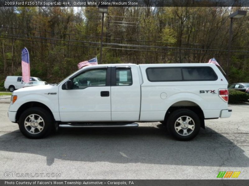 Oxford White / Stone/Medium Stone 2009 Ford F150 STX SuperCab 4x4