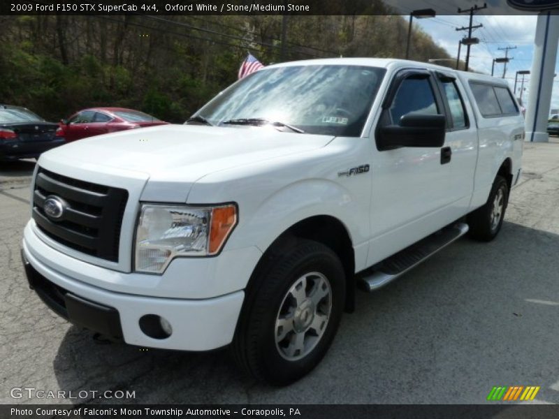 Oxford White / Stone/Medium Stone 2009 Ford F150 STX SuperCab 4x4