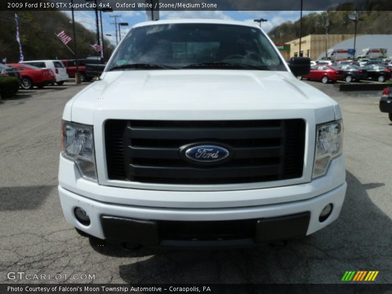 Oxford White / Stone/Medium Stone 2009 Ford F150 STX SuperCab 4x4