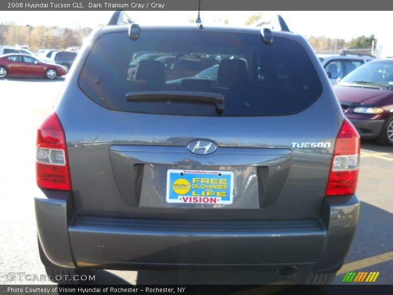 Dark Titanium Gray / Gray 2008 Hyundai Tucson GLS