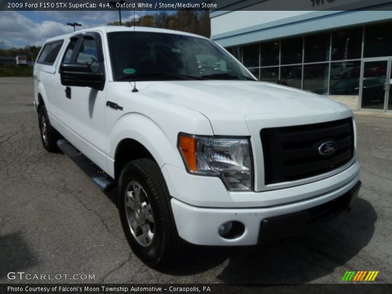 Oxford White / Stone/Medium Stone 2009 Ford F150 STX SuperCab 4x4